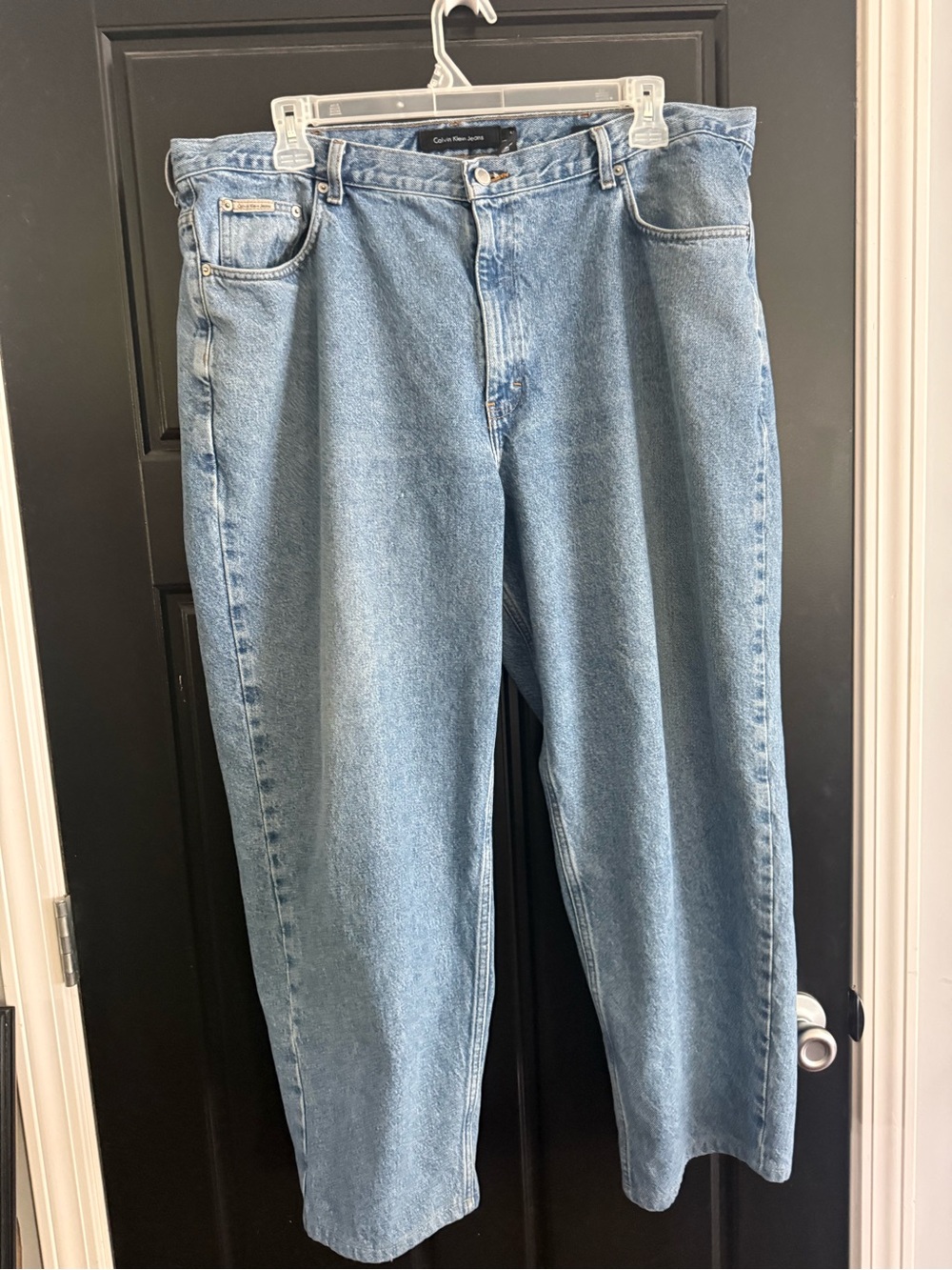 Calvin KleinLight Wash Classic baggy Straight Jeans - Blue